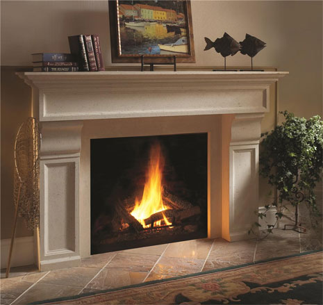 1111.511 Cast stone fireplace mantel
