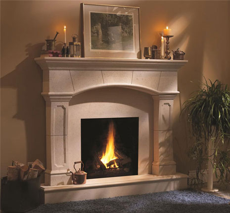 1130.70.530 Cast stone fireplace mantel