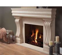 1106.11.538 stone fireplace mantle surround in Calgary